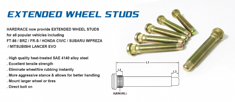 EXTENDED WHEEL STUD